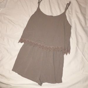Gray romper